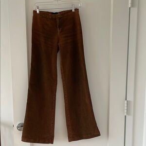Just Cavalli Rich Brown Wide Leg Stretching Jeans
